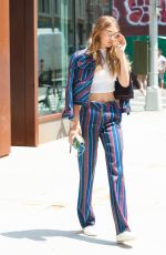 GIGI HADID Leaves Her Apartment in New York 07/25/2016