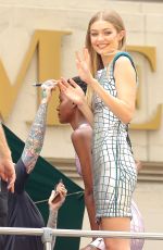GIGI HADID on the Set of Maybelline Photoshoot in New York 07/18/2016
