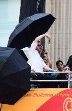 GIGI HADID on the Set of Maybelline Photoshoot in New York 07/18/2016