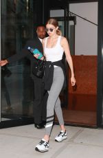 GIGI HADID Out and aBout in New York 07/18/2016