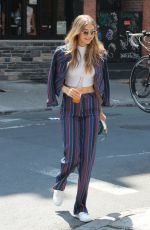 GIGI HADID Out and About in New York 07/25/2016