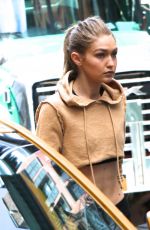 GIGI HADID Out in New York 07/26/2016