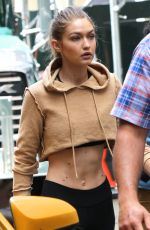 GIGI HADID Out in New York 07/26/2016