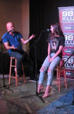 HAILEE STEINFELD at 98.5 KLUS Studio in Las Vegas 07/20/2016