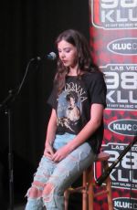 HAILEE STEINFELD at 98.5 KLUS Studio in Las Vegas 07/20/2016