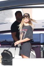 HAILEY BALDWIN in Swimsuit on the Boat in Miami 07/04/2016