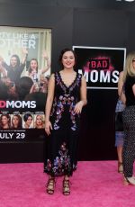 HAYLEY ORRANTIA at ‘Bad Moms’ Premiere in Los Angeles 07/26/2016
