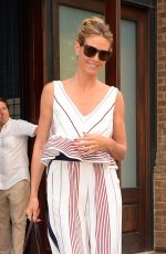 HEIDI KLUM Leaves Her Apartment in New York 07/07/2016