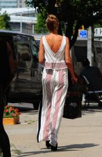 HEIDI KLUM Leaves Her Apartment in New York 07/07/2016