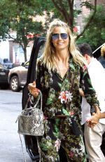 HEIDI KLUM Out and About in New York 07/06/2016
