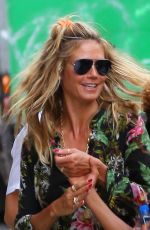 HEIDI KLUM Out and About in New York 07/06/2016
