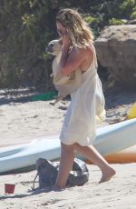 HILARY DUFF at a Beach in Malibu 07/08/2016