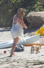 HILARY DUFF at a Beach in Malibu 07/08/2016