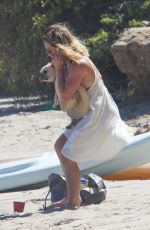 HILARY DUFF at a Beach in Malibu 07/08/2016