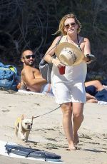 HILARY DUFF at a Beach in Malibu 07/08/2016