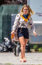 HILARY DUFF at a Park in New York 07/12/2016