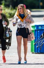 HILARY DUFF at a Park in New York 07/12/2016