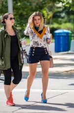 HILARY DUFF at a Park in New York 07/12/2016