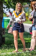 HILARY DUFF at a Park in New York 07/12/2016
