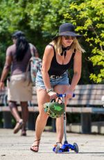 HILARY DUFF at a Park in New York 07/22/2016