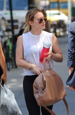 HILARY DUFF Heading to a Gym in New York 07/19/2016