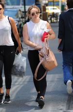 HILARY DUFF Heading to a Gym in New York 07/19/2016
