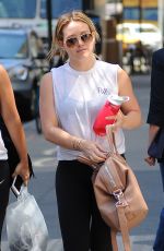 HILARY DUFF Heading to a Gym in New York 07/19/2016