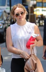 HILARY DUFF Heading to a Gym in New York 07/19/2016