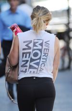 HILARY DUFF Heading to a Gym in New York 07/19/2016