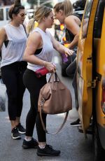HILARY DUFF Heading to a Gym in New York 07/19/2016
