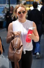 HILARY DUFF Heading to a Gym in New York 07/19/2016