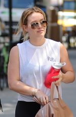 HILARY DUFF Heading to a Gym in New York 07/19/2016