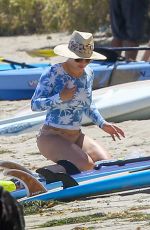 HILARY DUFF in Bikini Bottoms at a Beach in Malibu 07/09/2016