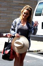 HILARY DUFF on the Set of 