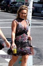 HILARY DUFF on the Set of 