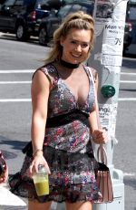 HILARY DUFF on the Set of 