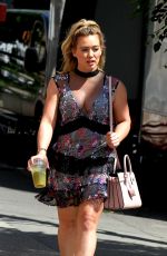 HILARY DUFF on the Set of 
