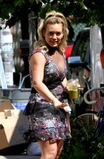 HILARY DUFF on the Set of 