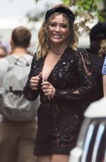 HILARY DUFF on the Set of 
