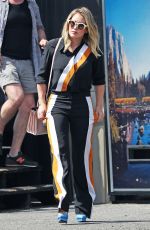 HILARY DUFF on the Set of 