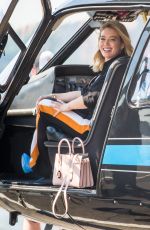 HILARY DUFF on the Set of 