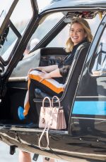 HILARY DUFF on the Set of 
