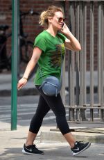 HILARY DUFF Out and About in New York 07/13/2016