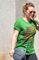 HILARY DUFF Out and About in New York 07/13/2016