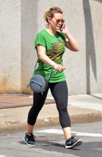 HILARY DUFF Out and About in New York 07/13/2016