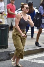 HILARY DUFF Out and About in New York  07/14/2016