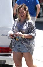 HILARY DUFF Out and About in Studio City 07/04/2016