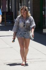 HILARY DUFF Out and About in Studio City 07/04/2016