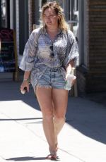 HILARY DUFF Out and About in Studio City 07/04/2016