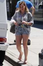 HILARY DUFF Out and About in Studio City 07/04/2016